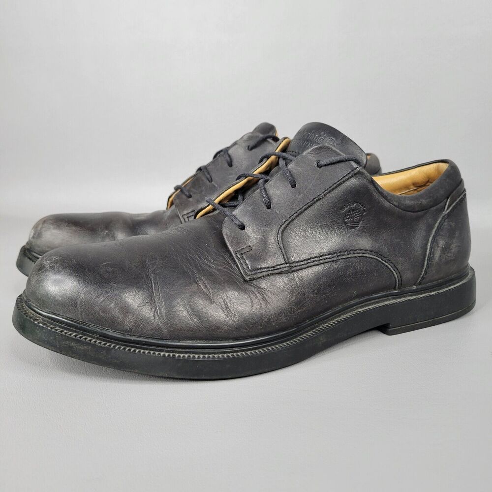 Timberland Waterproof Mens Dress Shoes Black Leather Oxford 90082 Size 11 M